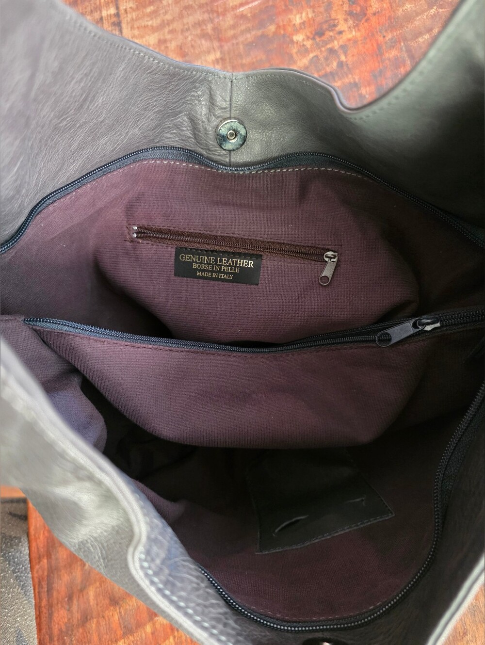 Italian Leather Borse In Pelle Hobo HandBag - Picture 3 of 5